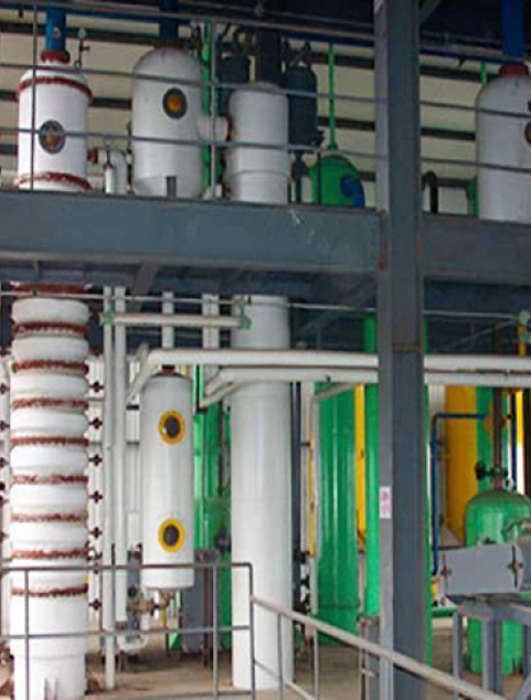 Sistema de evaporación de aceite miscela