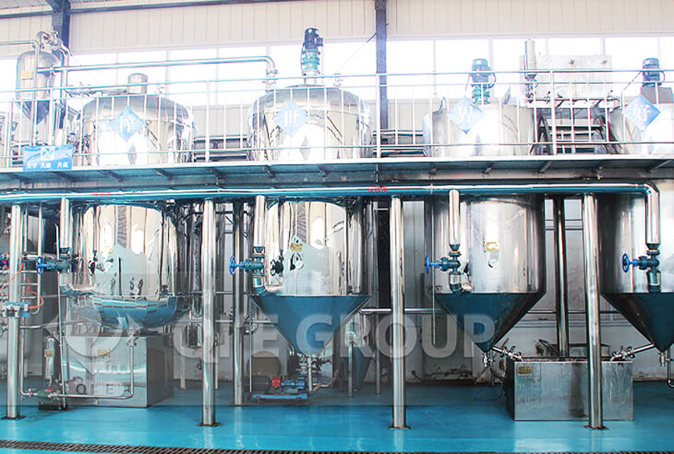 Planta de refinería de aceite de palma