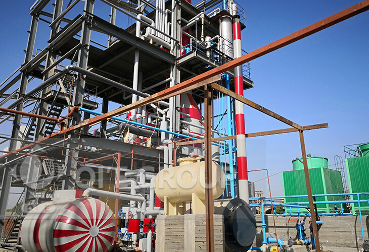Planta refinadora de aceite de palma en Indonesia